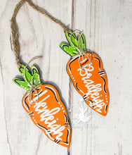 Load image into Gallery viewer, Carrot Easter Basket Name Tag