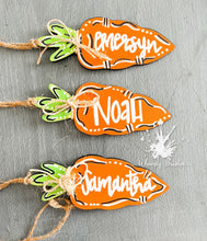 Load image into Gallery viewer, Carrot Easter Basket Name Tag