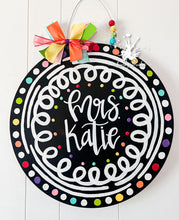 Load image into Gallery viewer, Colorful Classroom Round Doorhanger
