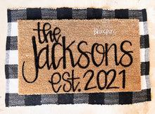 Load image into Gallery viewer, Last Name Doormat