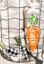 Load image into Gallery viewer, Carrot Easter Basket Name Tag