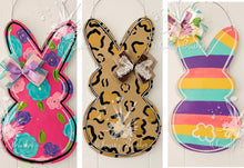 Load image into Gallery viewer, Single Peep Bunny Doorhanger