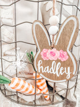 Load image into Gallery viewer, Bunny Easter Basket Name Tag