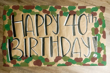 Load image into Gallery viewer, HandPainted Kraft Paper Banner