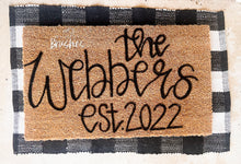Load image into Gallery viewer, Last Name Doormat