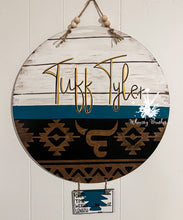 Load image into Gallery viewer, Aztec Round Baby Doorhanger
