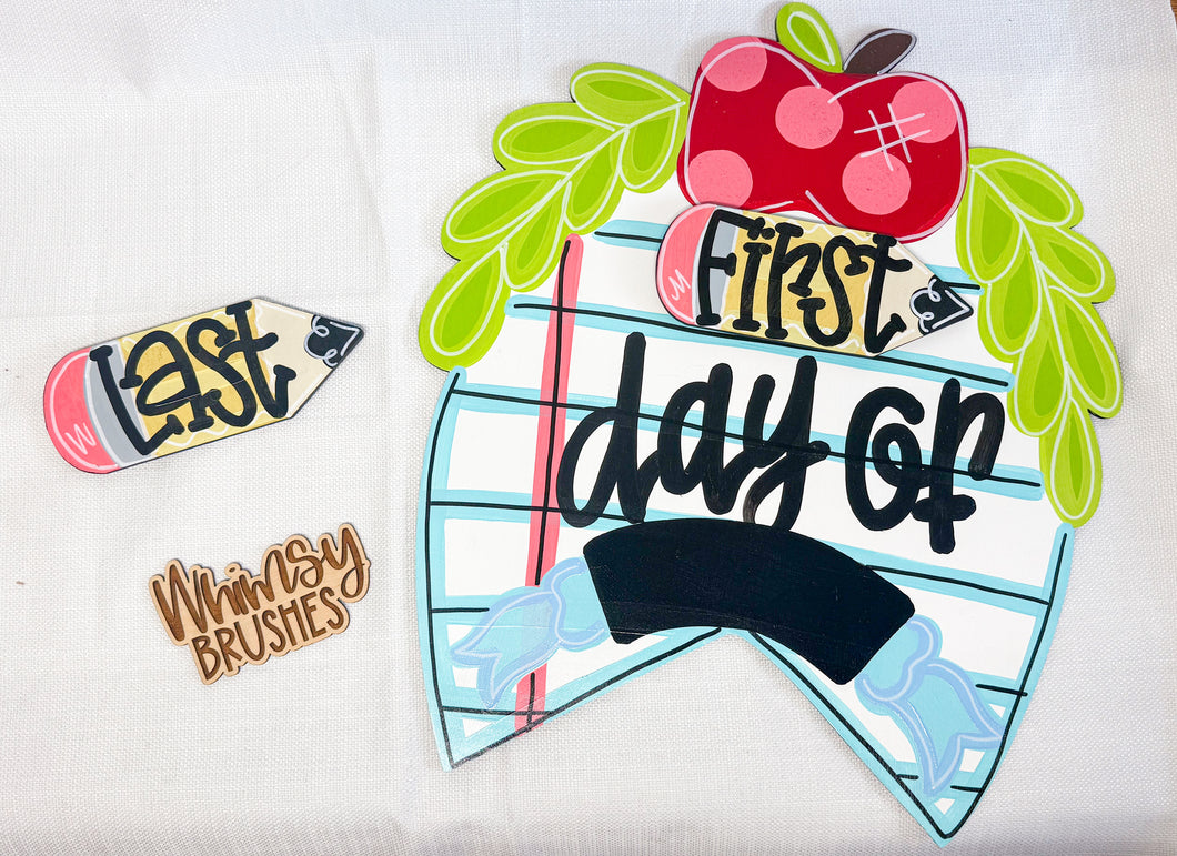 First/Last Day Interchangeable Chalk Board