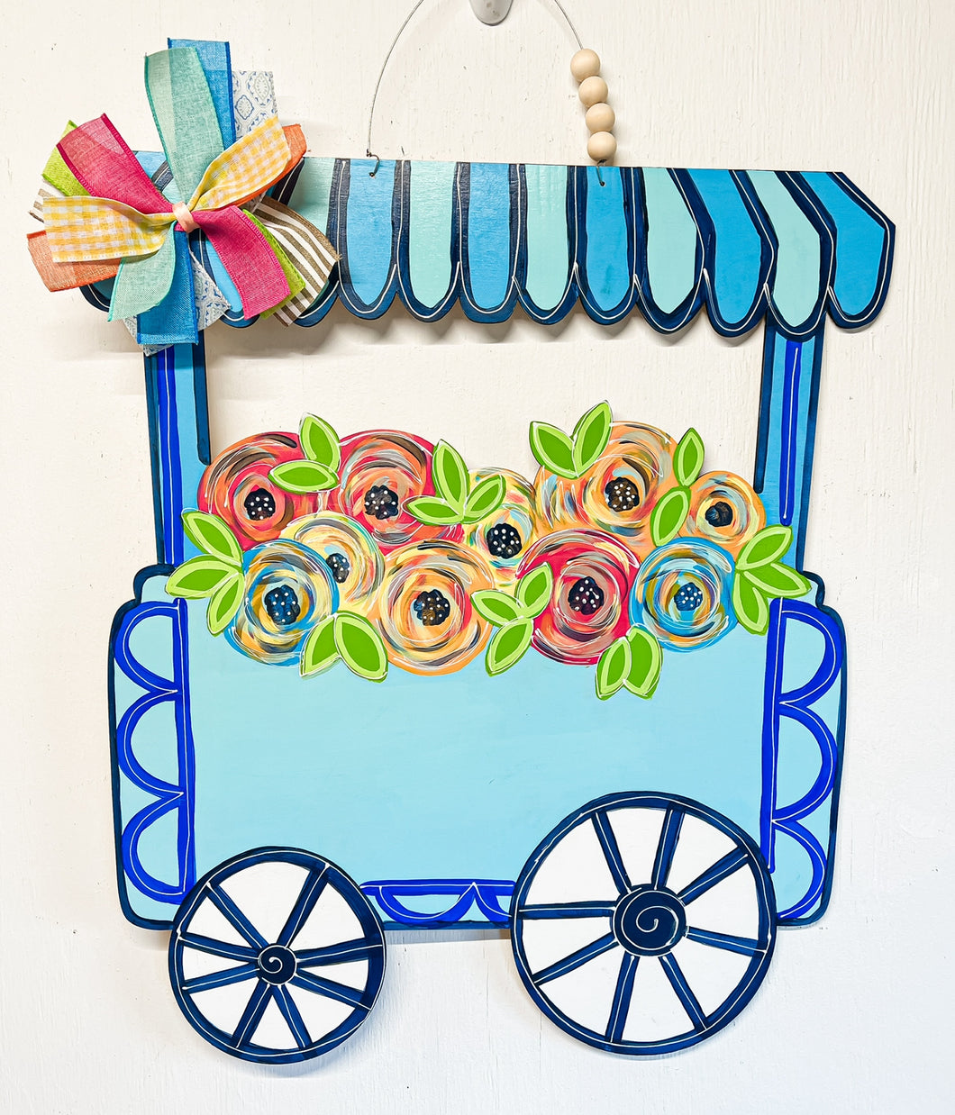 Floral Cart Doorhanger