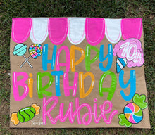 Load image into Gallery viewer, HandPainted Kraft Paper Banner
