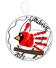 Load image into Gallery viewer, Handprint Ornament — MAKEUP EVENT
