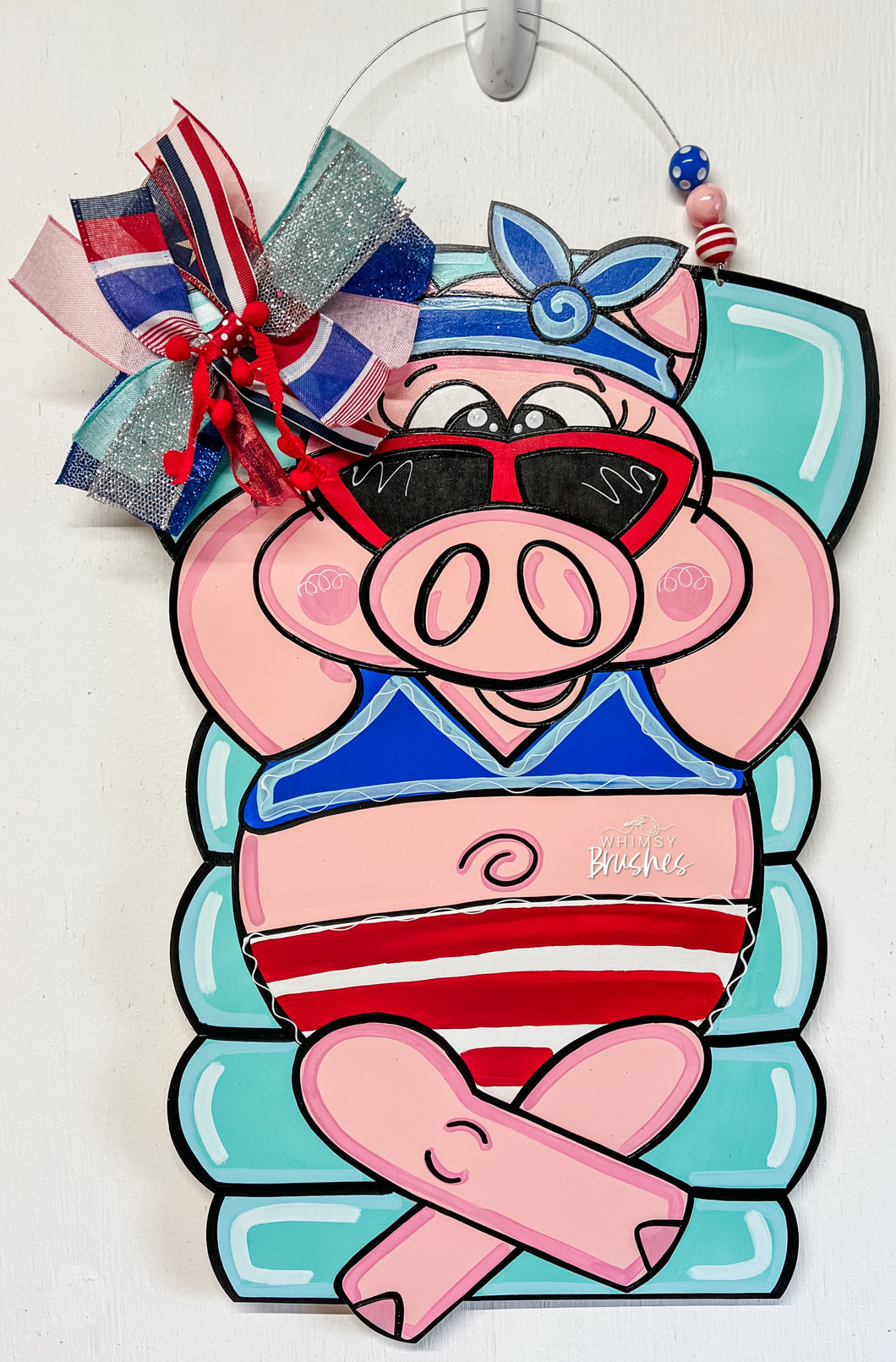 Piggie in a Float Doorhanger