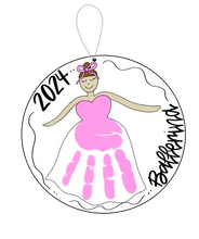 Load image into Gallery viewer, Handprint Ornament — MAKEUP EVENT
