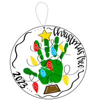 Load image into Gallery viewer, Handprint Ornament — MAKEUP EVENT
