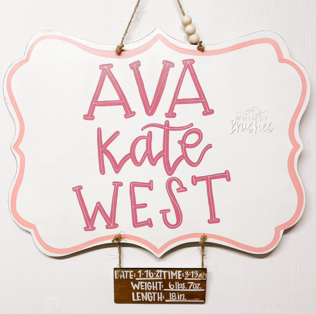 Full Name Quatre Le Foil Doorhanger