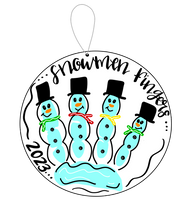 Load image into Gallery viewer, Handprint Ornament — MAKEUP EVENT
