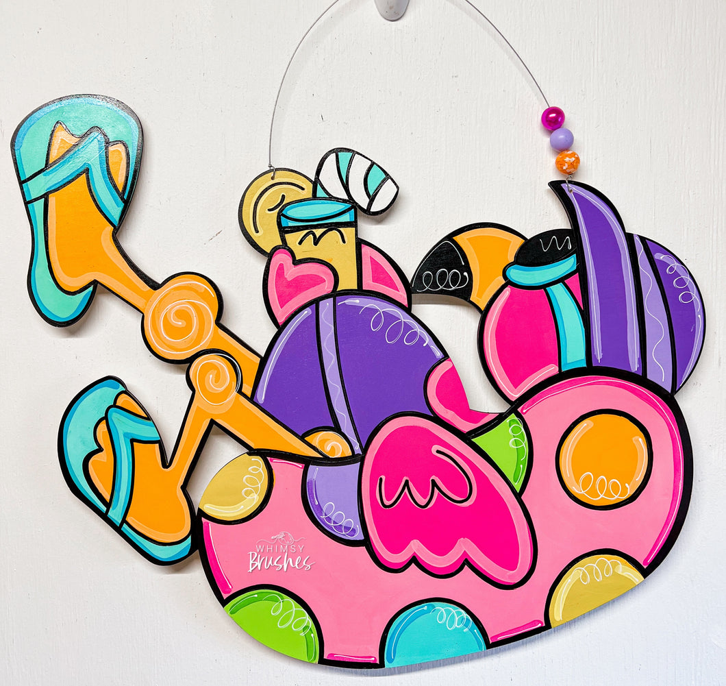 Floatin’ Flamingo Doorhanger