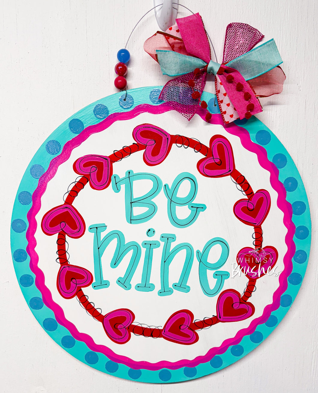 Heart Wreath Round Doorhanger