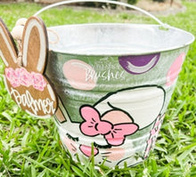 Load image into Gallery viewer, Polka Dot Bunny Easter Bucket
