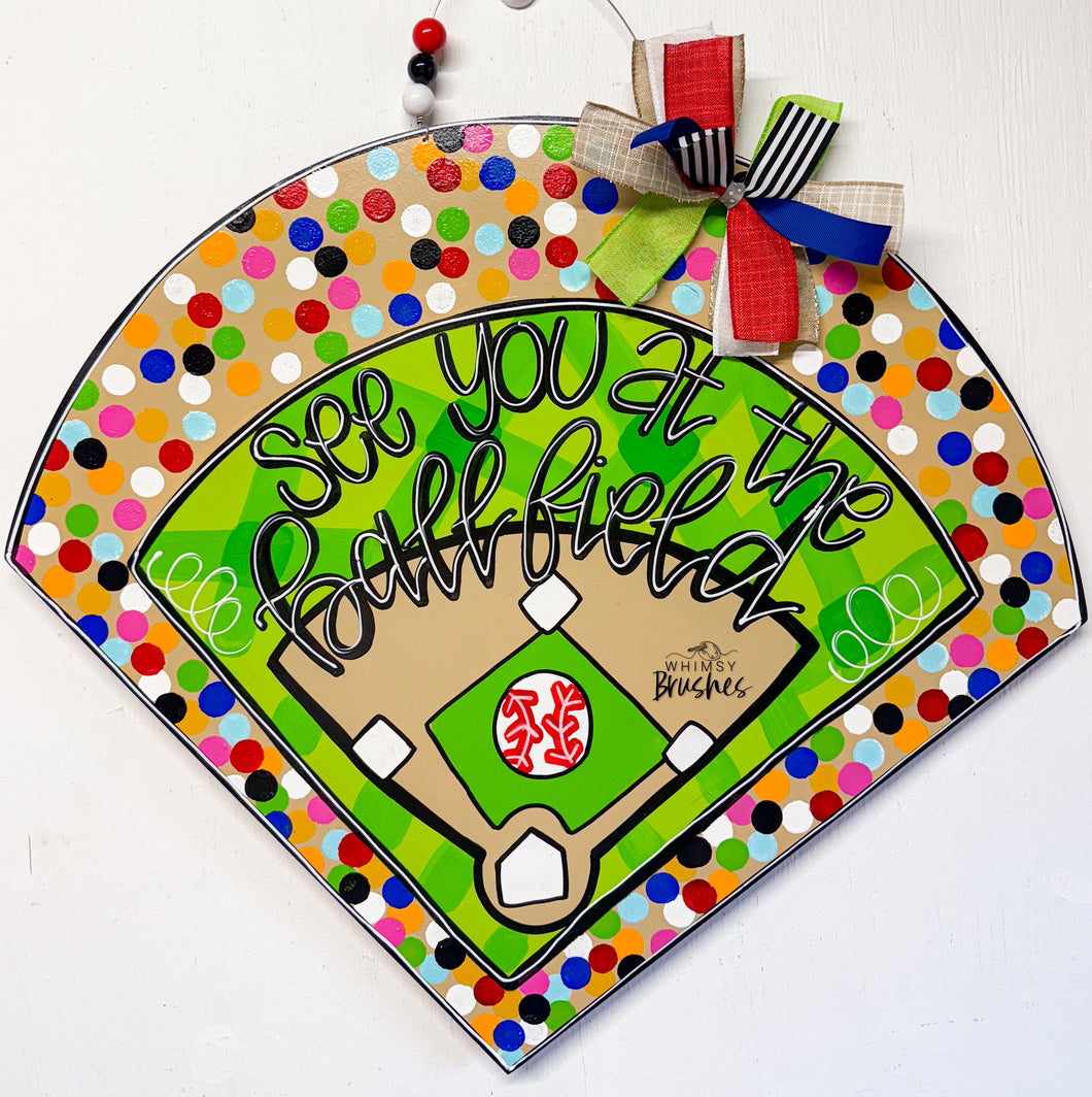 Baseball Stadium Doorhanger