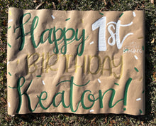 Load image into Gallery viewer, HandPainted Kraft Paper Banner
