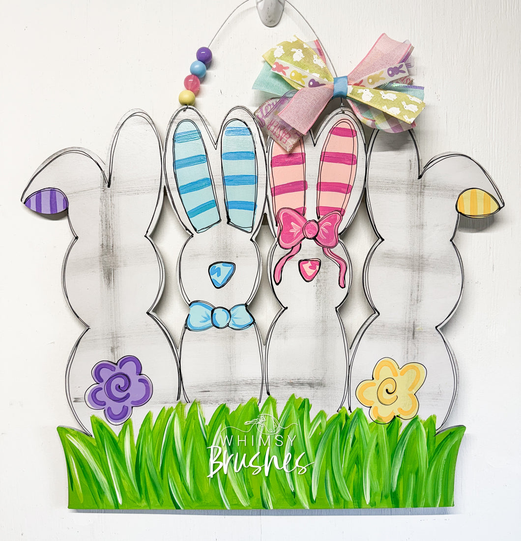 Bunny Field Doorhanger