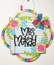 Load image into Gallery viewer, Colorful Floral Notepad Doorhanger
