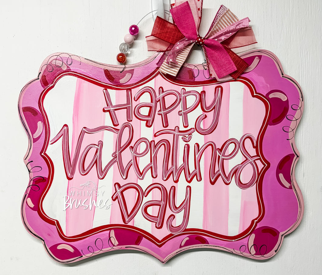 Valentines Quatre Le Foil Doorhanger