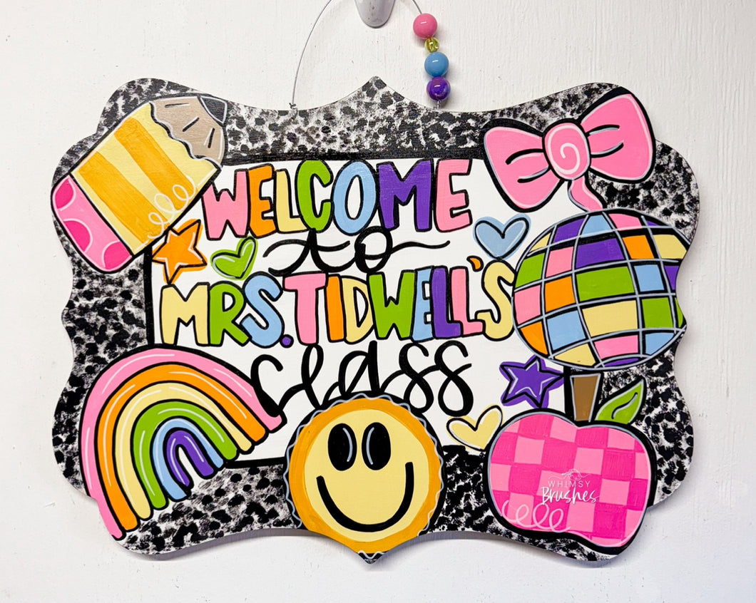 Preppy Composition Doorhanger