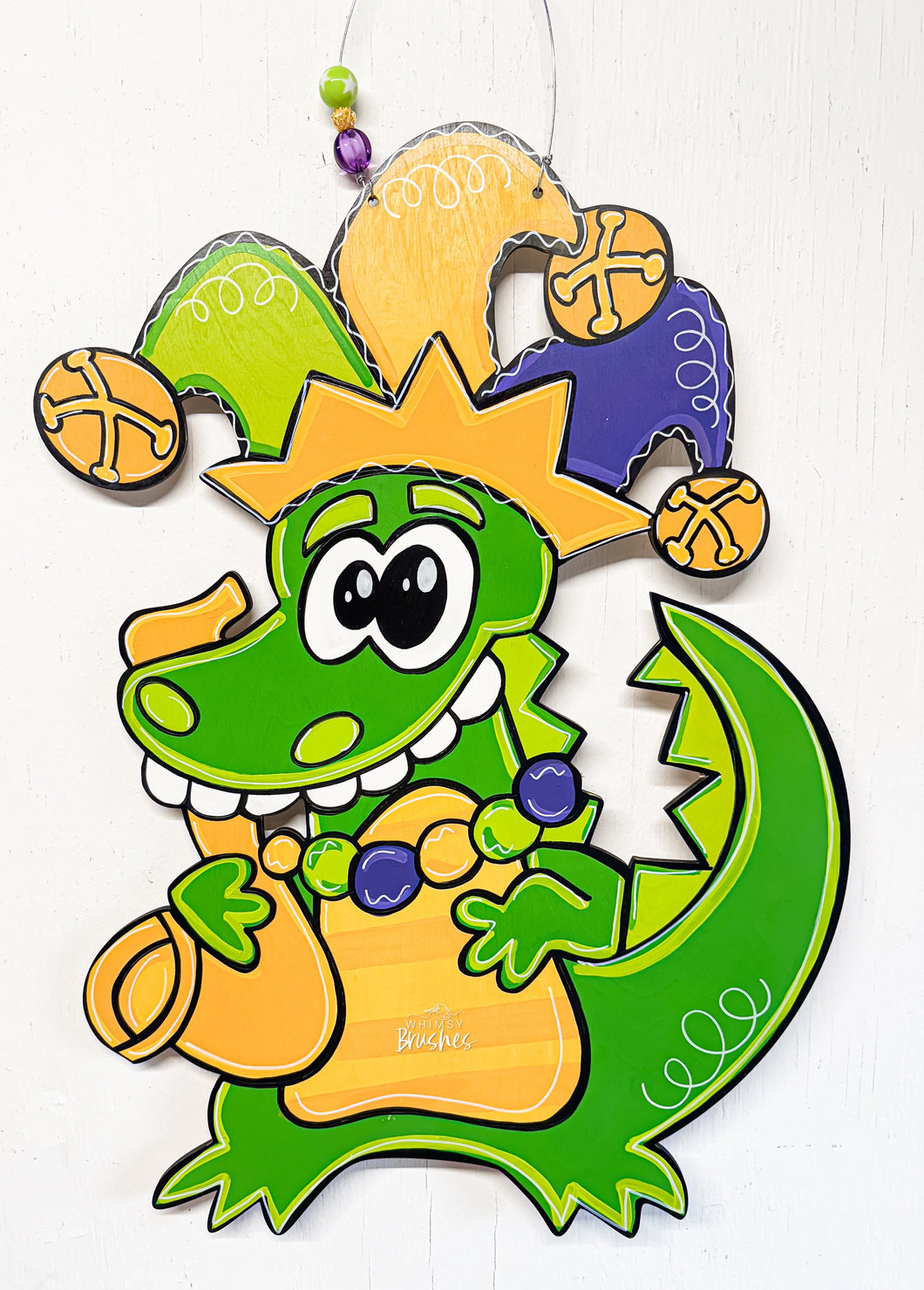 Mardi Gator Doorhanger
