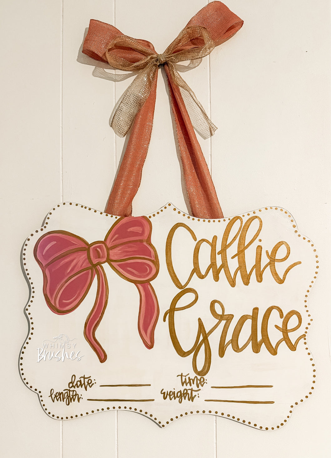 Bow Quatre Le Foil Doorhanger