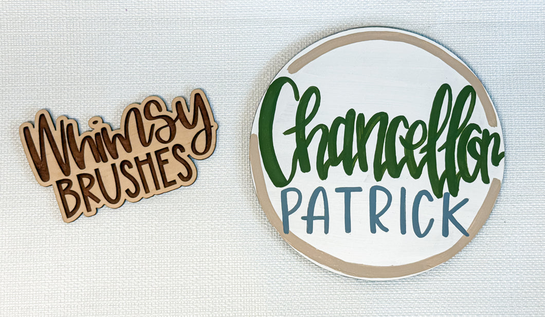 Baby’s Name Bassinet Plate