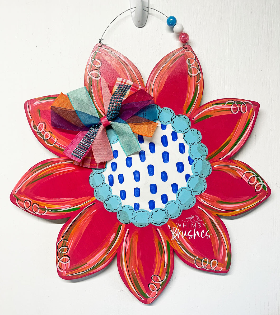 Whimsical Flower Doorhanger