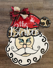 Load image into Gallery viewer, Cheetah Santa Doorhanger
