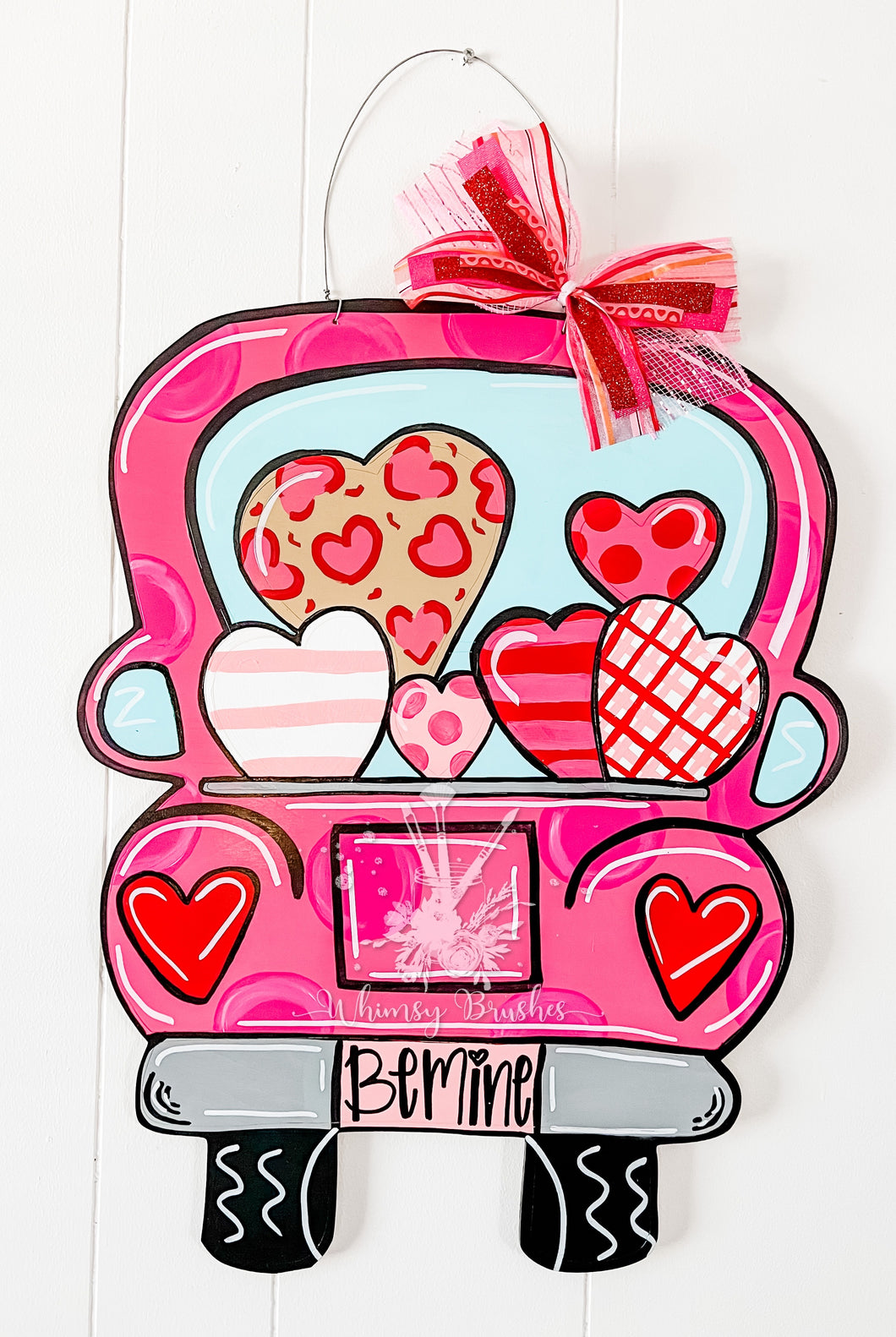 Truck of Hearts Doorhanger