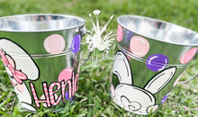 Load image into Gallery viewer, Polka Dot Bunny Easter Bucket
