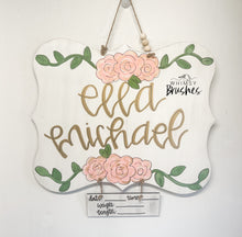 Load image into Gallery viewer, Floral Baby Girl Quatre Le Foil
