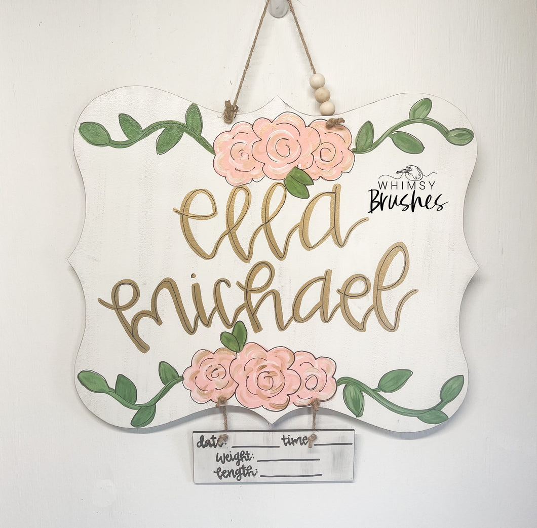 Floral Baby Girl Quatre Le Foil