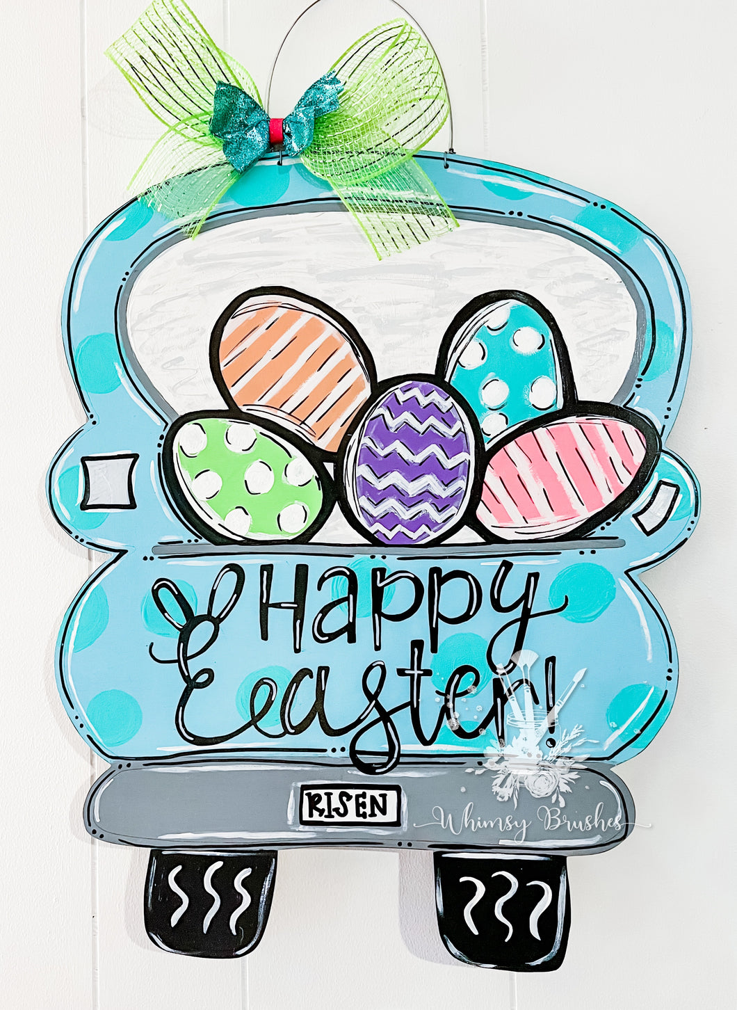 Easter Egg Truck Doorhanger