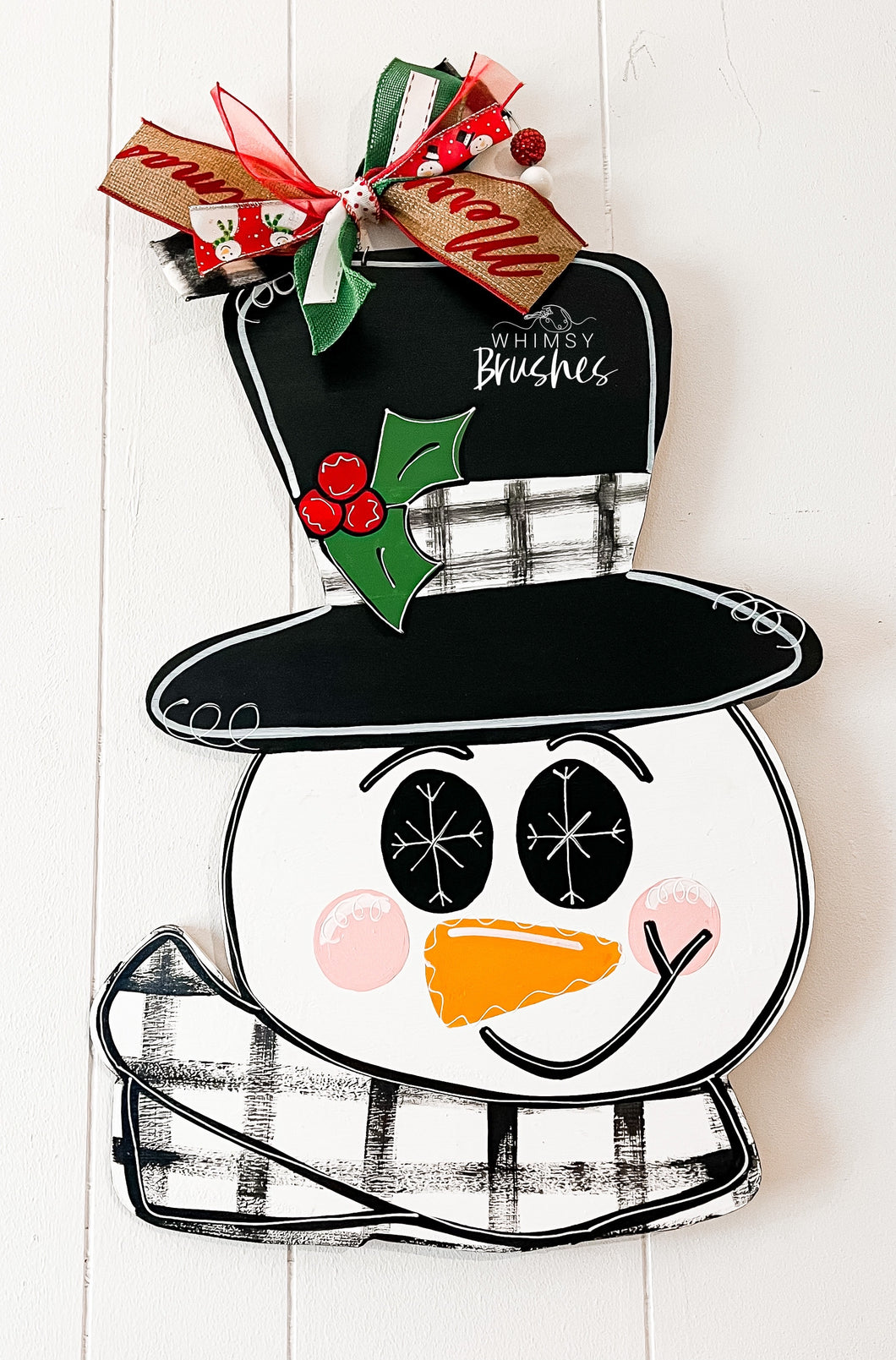 Snowman Face Doorhanger
