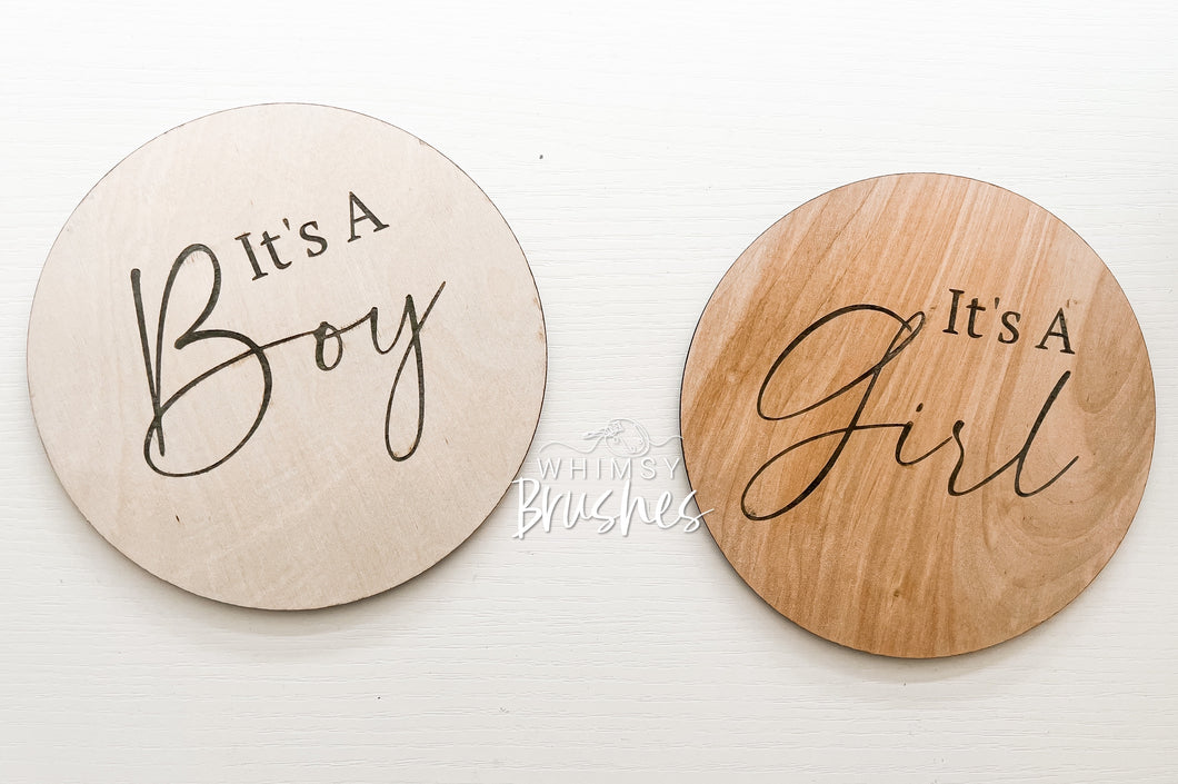 Gender Wooden Bassinet Plate