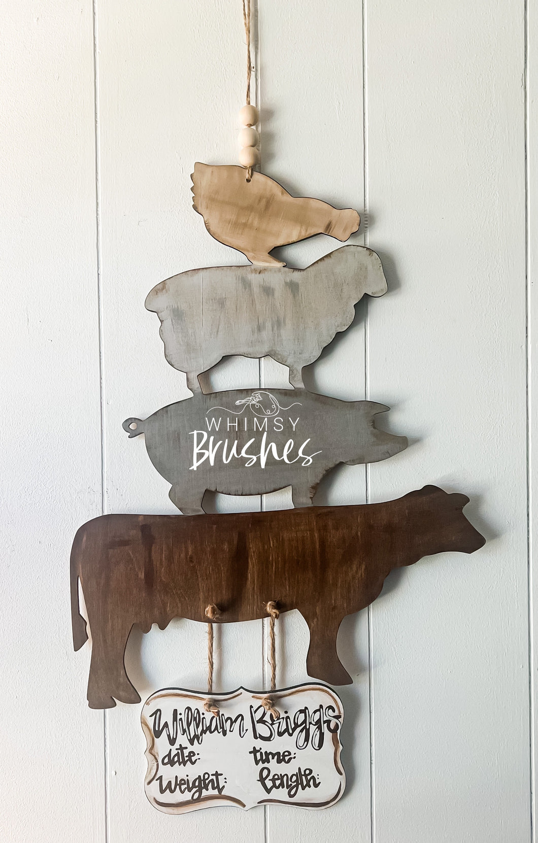 Farmhouse Baby Doorhanger