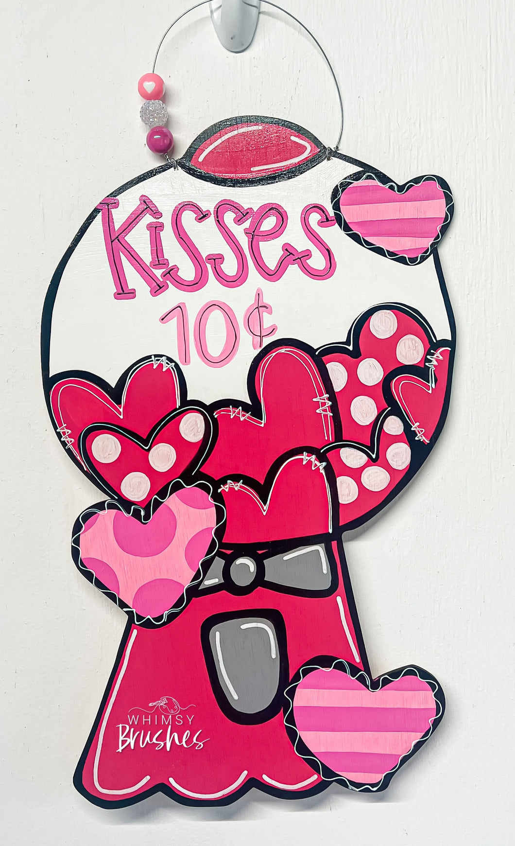 Heart Gumball Machine Doorhanger