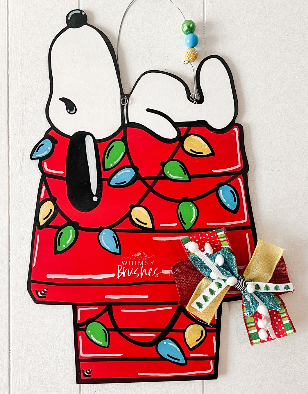 Christmas Dog House Doorhanger