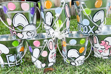 Load image into Gallery viewer, Polka Dot Bunny Easter Bucket
