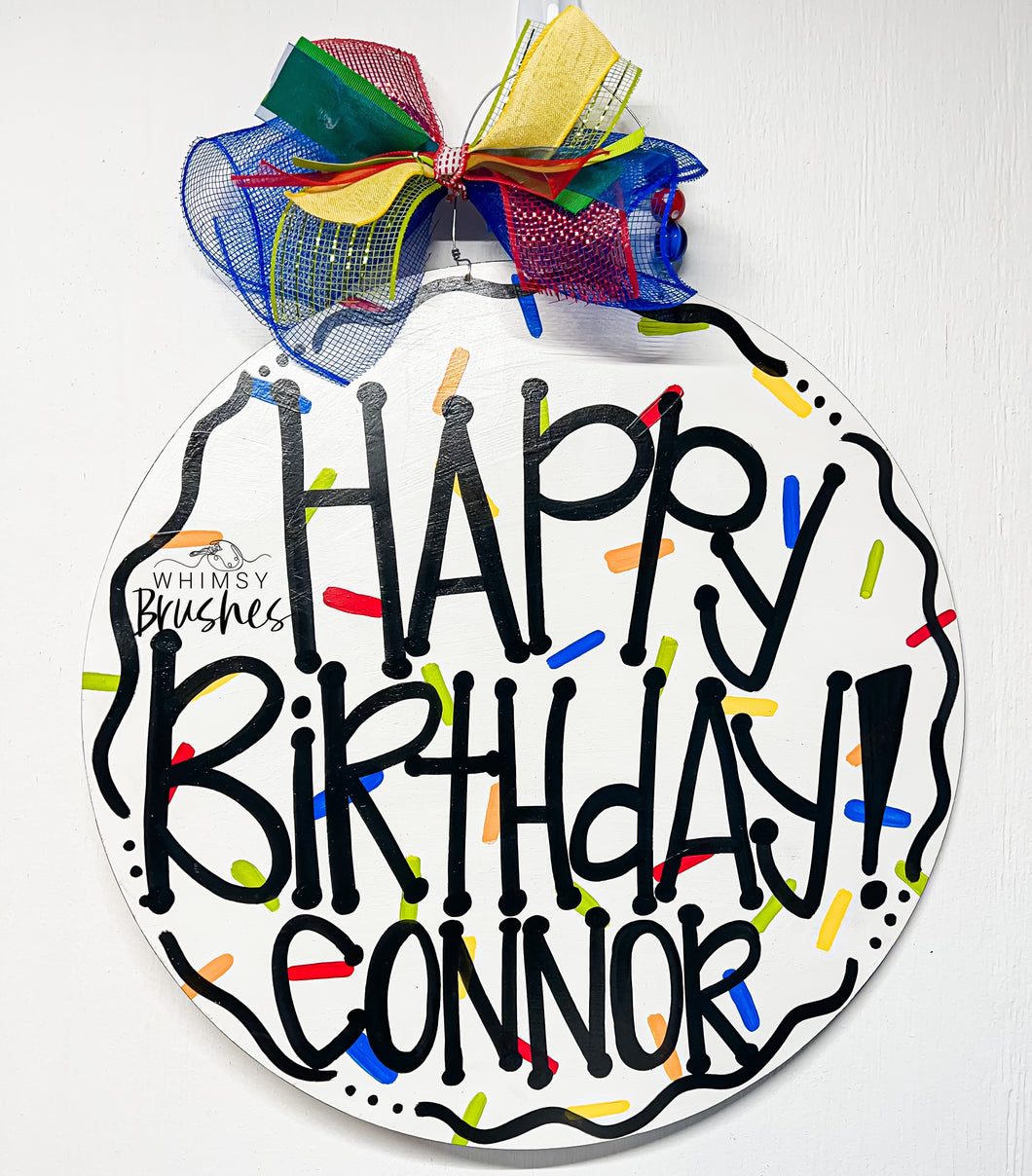 Custom Happy Birthday Round
